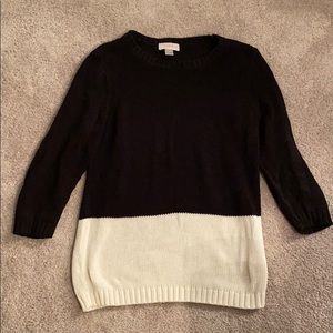 Black and White LOFT Sweater